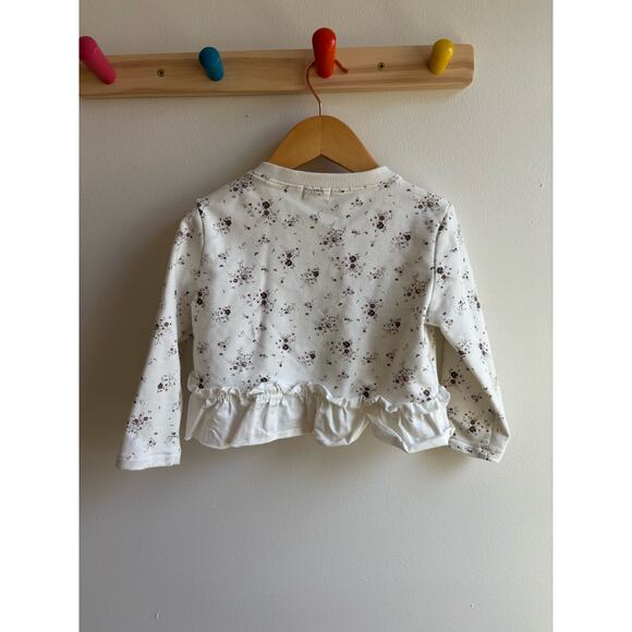 Jamie Kay Ruffle Cardigan White 3T - Picture 2 of 4